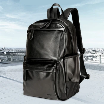 2022 nova mochila saco de couro de moda computador sacos de aluno da escola saco, masculina casual pacote de viagem mochila da moda