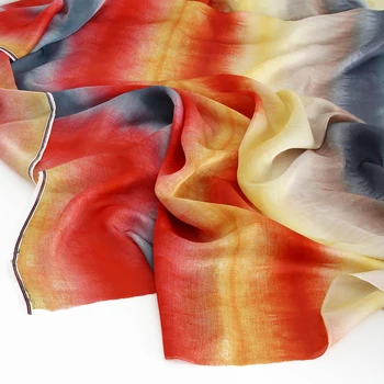 Arco-íris impresso chiffon tecido de poliéster material de pano drapeados camisa das senhoras vestido de calças de DIY para crianças de costura personalizada Tecido