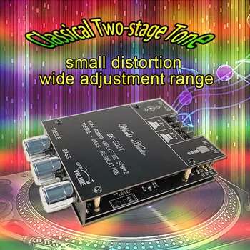 ZK-502T TPA3116D2 Bluetooth 5.0 Amplificador de Subwoofer Conselho de Canal 2.0 de Alta Potência o Amplificador Estéreo Conselho 2X50W