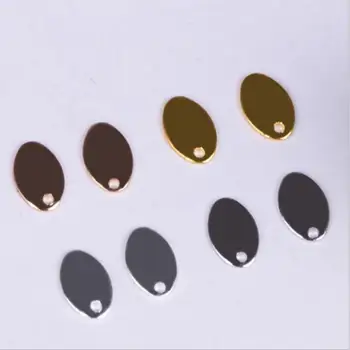 Diy acessórios de jóias por atacado de cobre acessorios elipse bolacha widgets Multicolor galvanoplastia
