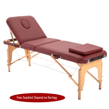 Massagem cama dobrável portátil do agregado familiar de massagem, fisioterapia tatuagem bordados beleza cama de acupuntura moxabustão spa da beleza de ser