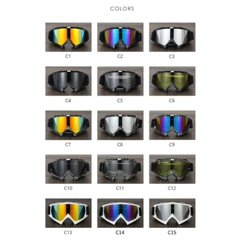 Adultos Óculos de Motocross MX Capacete, Óculos de Motocross Off Road Simples