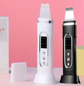 Novo ultra-Sônica Pá Beleza Dispositivo Purificador da Pele e Massagem Facial Elétrico de Limpeza de Poros EMS Microcorrente Ferramentas de Beleza