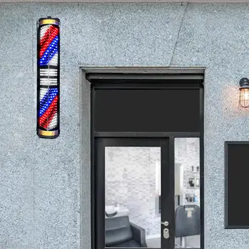 Barbearia Sinal Abrir a Iluminação do Salão de cabeleireiro à prova de chuva Rotação do Pólo DIODO emissor de Luz