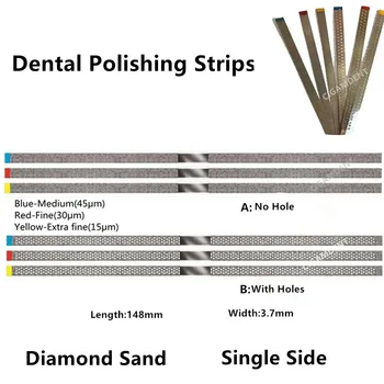50Pcs Dental Polimento de Diamantes faixas de Acabamento de Discos De Resina Composta de Esmalte Interproximal Redução DPI Tira