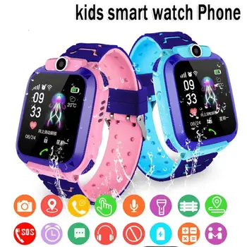 Q12b Crianças Inteligente De Ver A Vida Impermeável Crianças Posicionamento Chamada Smartwatch Remoto, Localizador Relógio De Meninos Meninas Rapazes Raparigas