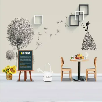 Borboleta Anjo 3d Estéreo de plano de fundo de papel de Parede para paredes de sala de estar de plano de fundo de papel de Parede Moderno Pintura Mural em Papel de Seda,