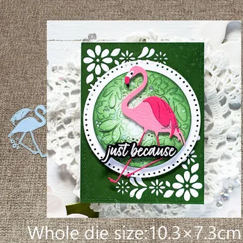 XLDesign de Artesanato de Metal estêncil molde de Corte Morre Flamingo pássaro decoração de scrapbook corta Álbum Cartão de Papel Ofício em Relevo