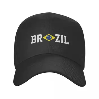 Bandeira Do Brasil De Sol Boné De Beisebol Respirável Ajustável Homens Mulheres Exterior Do Futebol Chapéu Para O Presente