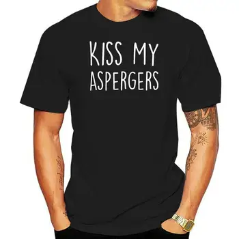 100% algodão, o decote personalizado impresso T-shirt Minha Aspergers T-shirt de Apoio a pessoas com Autismo de manga curta t-shirt