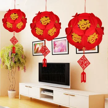 China Fu letras Lanterna do Ano Novo Chinês, Decorações de Natal, Enfeites Para casa, de Ano Novo 2019 Decoração Boa sorte Lanterna