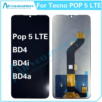 6.52 Polegadas Para a Tecno Pop 5 Pro BD4j BD4h Tela LCD Touch screen Digitalizador Assembly Para Pop5 5Pro de Substituição