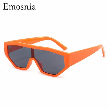 Emosnia Irregular, Óculos estilo Olho de Gato Mulheres da Moda Colorida de Uma Peça de Gradiente de Óculos de Homens, Verde, Roxo Óculos de Sol com Tons UV400
