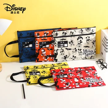 Dos desenhos animados de Disney 'porta-documentos' Mickey 90º aniversário da série bonito moda documento saco do bebê de meninas moeda saco
