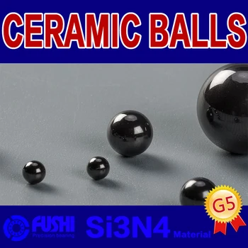 Si3N4 Bolas de Cerâmica 2.778/3/3.175/3.5/3.969/4/4.5/4.763/5/5.556/5.953 mm ( 10 PCS ) Nitreto de Silício G5 de Esferas de Precisão