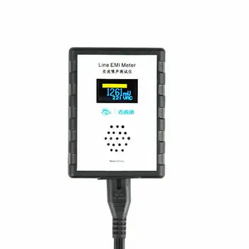 OLED Digital AC Medidor de Ruído de Linha EMI Testador de banda Larga de Alimentação de CA Ondulação Analisador de