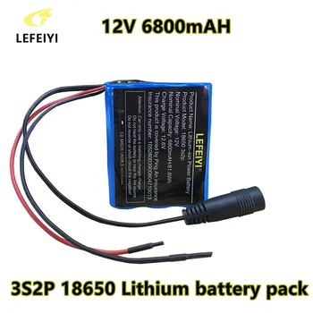 3S2P 12V 6800mah Bateria de 18650 Li-ion 6.8 Ah Baterias Recarregáveis com BMS de Pilhas de Lítio Placa de Protecção +Carregador