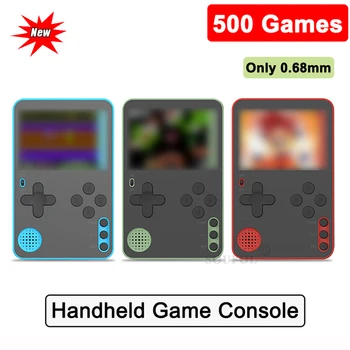 Portátil de Mão Consola de jogos Construído-em 500 Clássico de 8 Bits de Jogos de Vídeo Retro, Console de Jogos De 2,4 Polegadas Tela Dropshipping