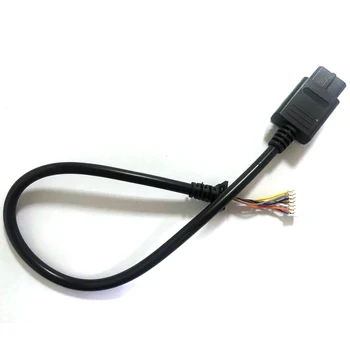 10pcs de cabeça Única linha de cabo com JC2.0 conector branco para N64 plug