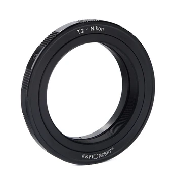 K&F Conceito de Alta Precisão de Alumínio Lente Anel Adaptador para T2 Lentes para Nikon F Corpo da Câmera DSLR Adaptadores T2-NIK D5100 D850 D90