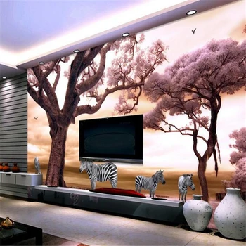 Beibehang costom papel de parede Super Clear Sonho de Bordo Vermelho de Fundo murais de Parede 3D Sala de estar, Corredor Decorativos, papel de Parede 3D