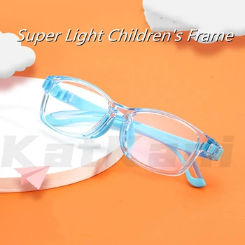 KatKani Crianças Óculos de Armação ultraleve TR90 Óptico de Óculos de grau Silicone Macio Almofadas de Nariz os Óculos de Armação 06-1014