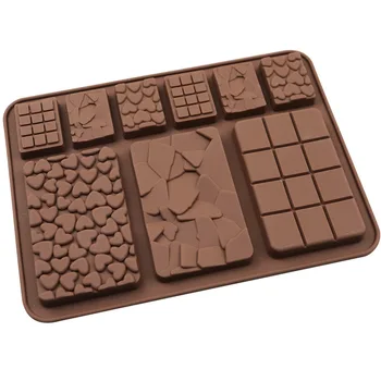 Várias Formas de Chocolate do Molde em Forma de Chocolate do Molde 3D Doces Molde de qualidade Alimentar Sobremesa Bakeware Filho Dom Sweety Ferramentas de Cozimento