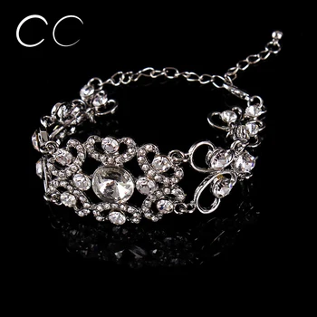 Uma jóia para a mulher como promessa de presente bonito austríaca de cristais pulseiras para mulheres festa de casamento, moda jóias bijoux E004