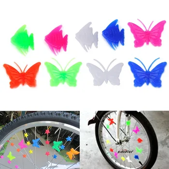 26 novo pcs Roda Falou Colorido Peixe-Borboleta Decoração de Bicicleta Bicicleta Bicicleta