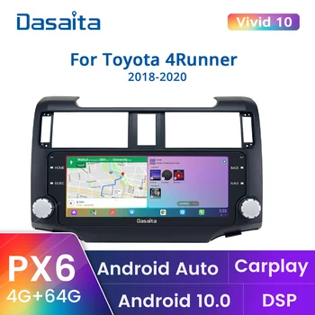 Dasaita Vivas Para o Toyota 4Runner 2010 2011 2012 2013 2014 2015 a 2017 2018 2019 Apple Carplay Android Auto som do Carro Carpegiani em seu GPS