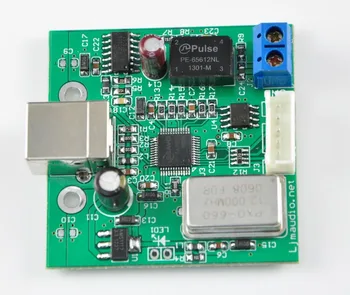 USB para SPDIF coaxial I2S processador terminado conselho TE7022 chip suporta 24 bits de amostragem 96K