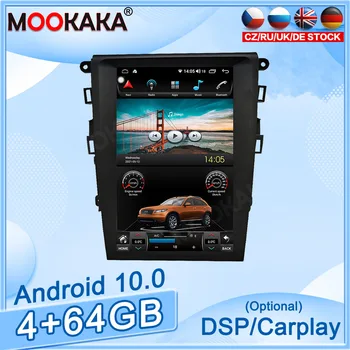 4+64GB Android10.0 Para Ford Mondeo Carro DVD GPS de Navegação, Auto-Rádio Estéreo, Vídeo Player Multimídia Carplay auto-rádio Tesla