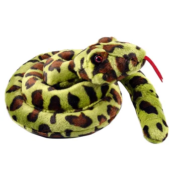1pc Simulação de Cobra Python e Cobra de Pelúcia Bonecas Macias de Animais Brinquedo de Pelúcia para crianças, Crianças Engraçado de Aniversário, Presente de Natal