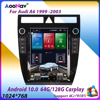 2 din Android 10.0 Rádio do Carro Para Audi A6 1999 2000 2001 2002 2003 Estéreo Auto de Navegação GPS 4G WIFI sem Fio Carplay Unidade de Cabeça