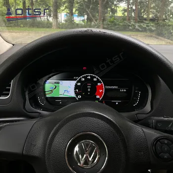 carro Linux Digital de Cluster Virtual Cockpit Speedmeter Tela Para VW B7 PASSAT CC Golf 6 GTI Variante Painel Entertai instrumento