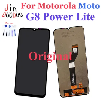 Original do LCD Para Motorola Moto G8 Power Lite Display LCD Para Moto G8 Power Lite Touch Screen Digitalizador Assembly Reparação