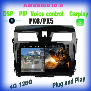 PX6 controle de voz do Android 10.0 GPS do Carro do Leitor de Rádio para Nissan Altima Teana 2013 2014 2015 com 4+128GB carplay Auto Estéreo