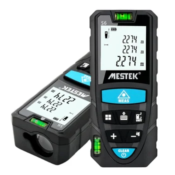 Mestek Mini Portátil do Laser Rangefinder 50m 70m 100m OEM Fita métrica Roleta Ferramenta Medidor de Distância com luz de fundo do LCD