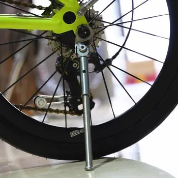 Titânio Kickstand Leve 88g de Estacionamento Suporte Para a Brompton Fnhon Bicicleta Dobrável Estacionamento Side Kick Stand Moto Peças
