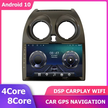 9 polegadas AutoRadio DSP CarPlay para NISSAN Qashqai J10 2006-2013 GPS Player 11 Android Multimídia de 8 núcleos Estéreo de Navegação 6+128GB