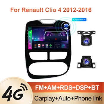 Android 10.0 auto-Rádio Leitor de Vídeo Para Renault Clio 4 2012-2016 Auto Estéreo GPS de Navegação DSP OBD Carplay N.º 2 din DVD de 10 Polegadas