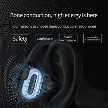 Novo Osso Condução De Fones De Ouvido Sem Fio Compatível Com Bluetooth Conveniência De Ouvido Fone De Ouvido Indolor Vestindo-Se Para Celular