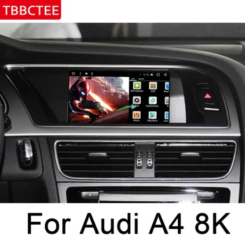 Para Audi A4 8K 2008~2016 MMI Player Multimídia Android HD Tela de Toque de Visualização Estéreo de Navegação GPS WIFI Navi BT Sistema de