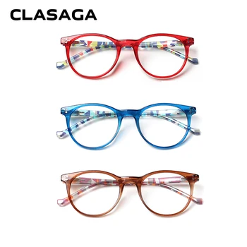 CLASAGA 3-Pack Luz Azul Bloqueio de Óculos de Leitura Moda Quadro Dobradiças de Mola Desgaste Confortável HD Lentes de Leitura Clara,