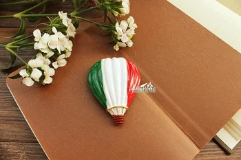 Itália Viagens de lazer Lembrança Bandeira Nacional Balão de Ar Quente 3D Resina Ímã de Geladeira Artesanato