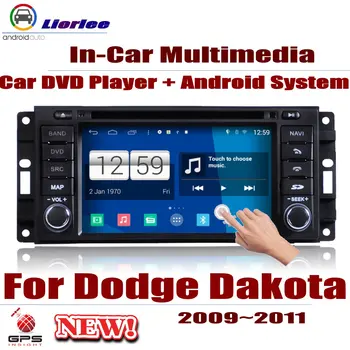 Para Dodge Dakota 2009-2011 Carro Android Leitor de DVD GPS Sistema de Navegação com Ecrã HD de Rádio Estéreo Multimídia Integrado