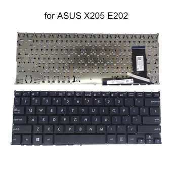 Inglês dos EUA do teclado do portátil para notebook ASUS Eeebook X205 E202 X205T X205TA E202SA E202M MA E200 X202 X202E S200L S200E 1122US00