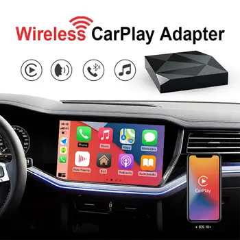 Fio Carplay sem Fio Carplay Android Caixa de Módulo Dual wi-Fi de 2,4 GHz+5 ghz compatível com Bluetooth Inteligente de Navegação do Carro Adaptador