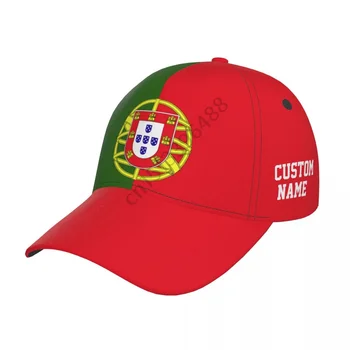 Bandeira De Portugal Nome Personalizado Número De Futebol Chapéus De Sol, Boné De Beisebol Respirável Ajustável Homens Mulheres Exterior Chapéu De Pesca