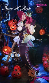 Irelia H Loja Irelia H Loja LOL de Halloween Fascinante Nami Traje de Cosplay de Alta Qualidade Trajes de Halloween vestido feminino